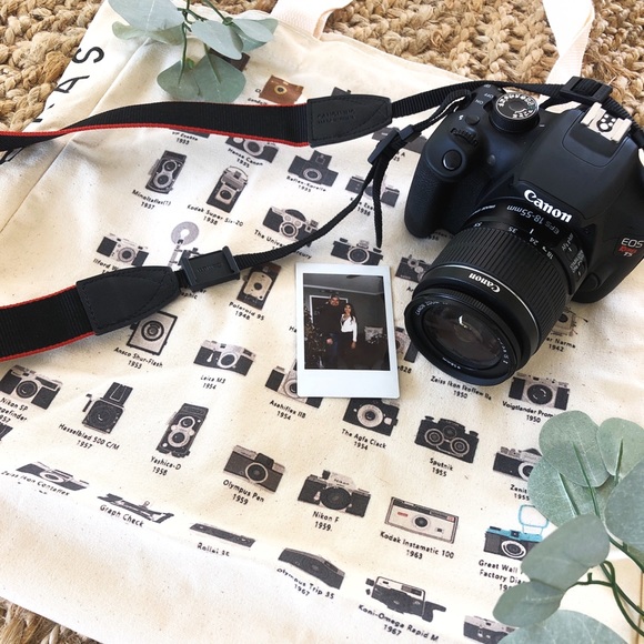 NEW Canvas Camera Tote Bag - Picture 2 of 4